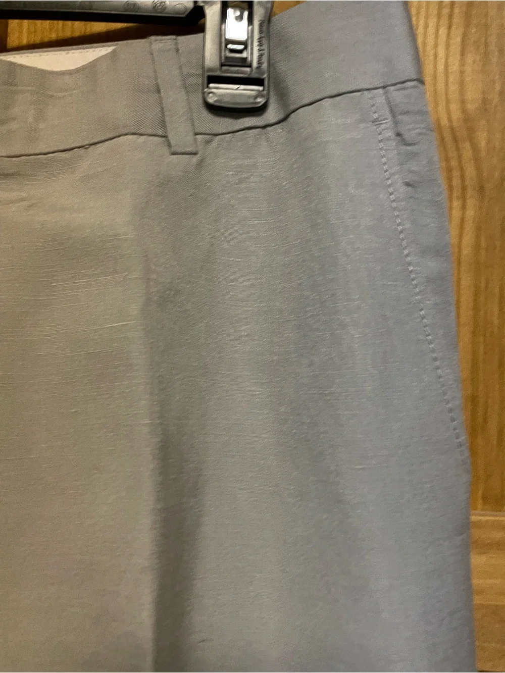 Banana Republic Women’s Light Gray Linen Blend Trouser Pants